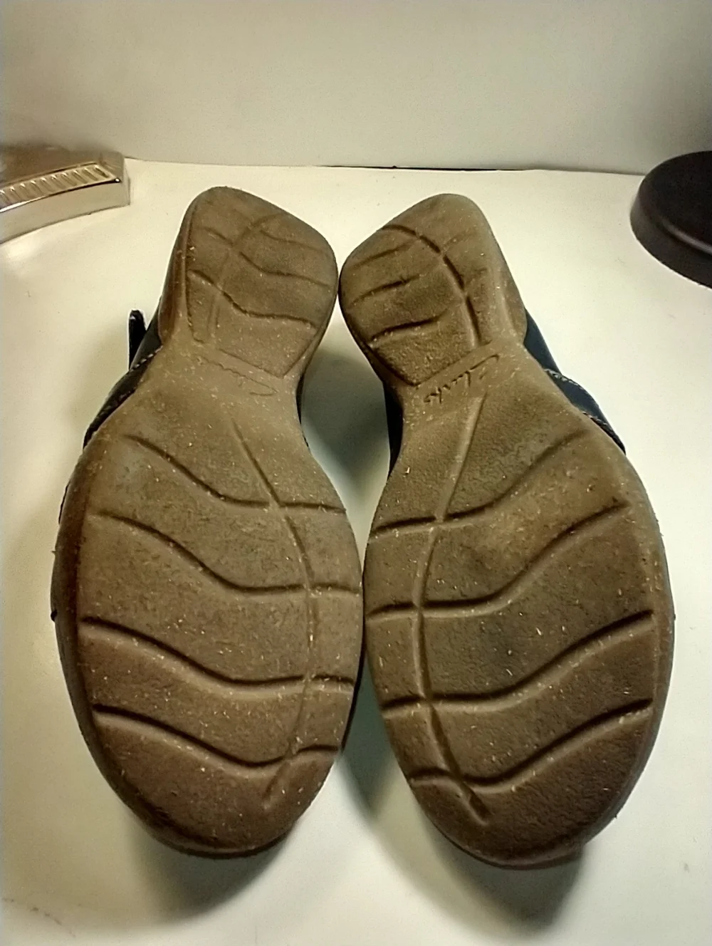Clarks Roseville Step Mary Jane Blue Leather Comfort Flats Women's sz 9.5M.